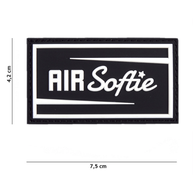 101 Inc. Patch - Airsoftie - Black - PVC