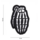 Patch - Bones Granaat - PVC - White