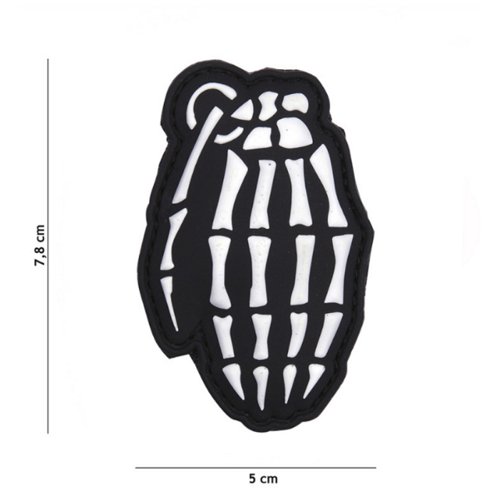 101 Inc. Patch - Bones Granaat - PVC - White