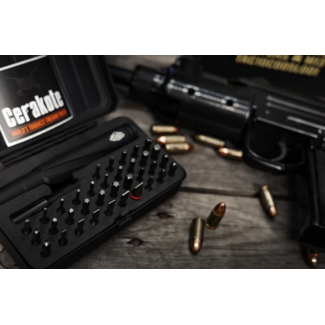 Gun Power Tool .50 Bullet Style Standard Screwdriver Set - Black