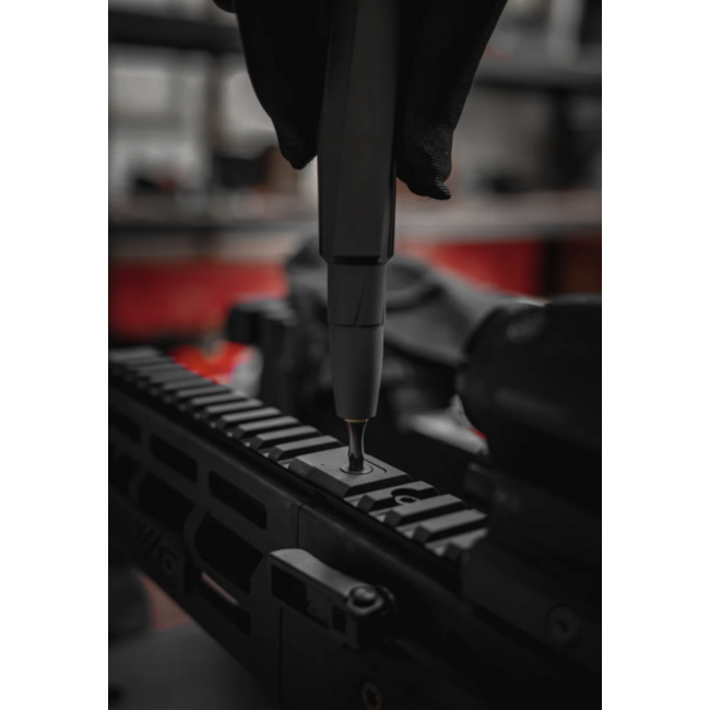 Gun Power Tool .50 Bullet Style Standard Screwdriver Set - Black