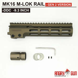 Angry Gun MK16 M-Lok Rail 9.3" - Tan