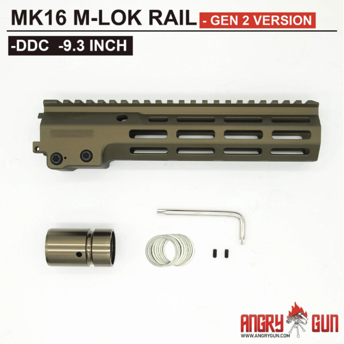 Angry Gun MK16 M-Lok Rail 9.3" - Tan