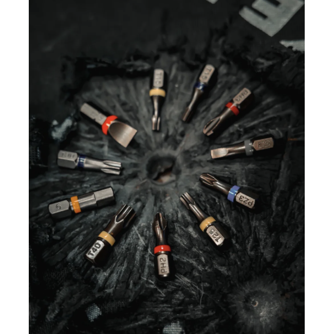 Gun Power Tool .50 Bullet Style Standard Screwdriver Set