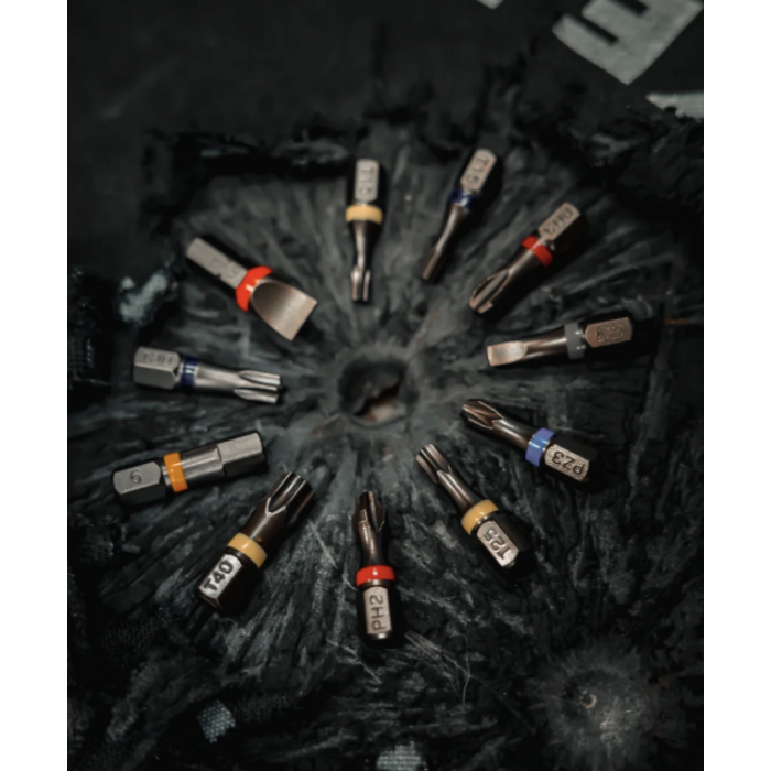 Gun Power Tool .50 Bullet Style Standard Screwdriver Set