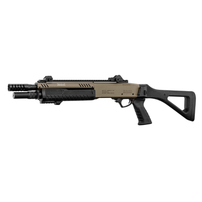 BO Manufacture FABARM STF12 Compact Pump Gas Shotgun  - Tan