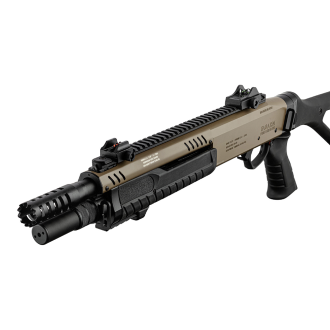 BO Manufacture FABARM STF12 Compact Pump Gas Shotgun  - Tan