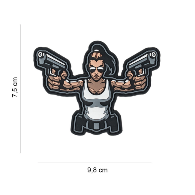 101 Inc. Patch - Gun Girl - PVC