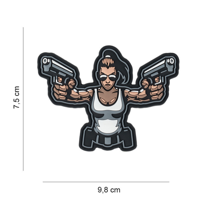 101 Inc. Patch - Gun Girl - PVC