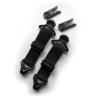 Mask Solutions Helmet Clips - Black