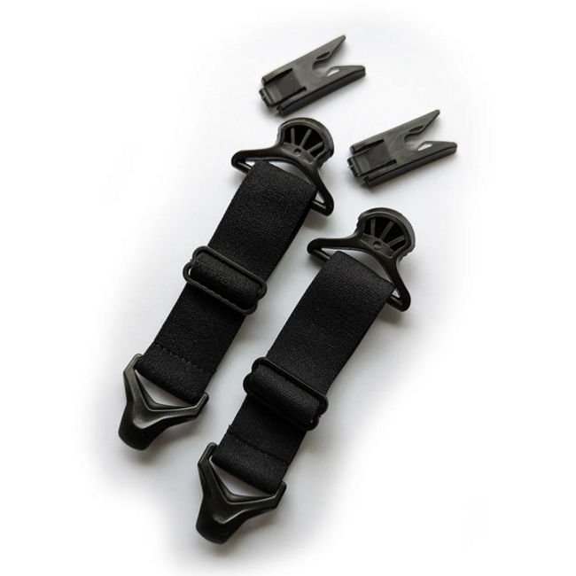 Mask Solutions Helmet Clips - Black