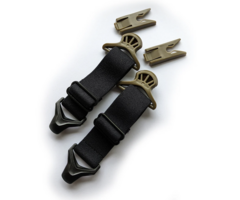 Mask Solutions Helmet Clips - Tan