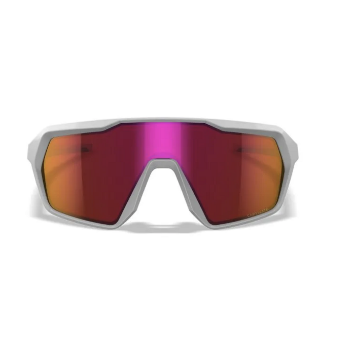 WileyX Citadel - Polished White/Captivate Red Mirror Lens