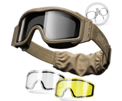 HK Army BSX - Tango Goggle - Tan - 3lenses