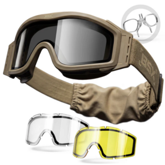 HK Army BSX - Tango Goggle - Tan - 3lenses