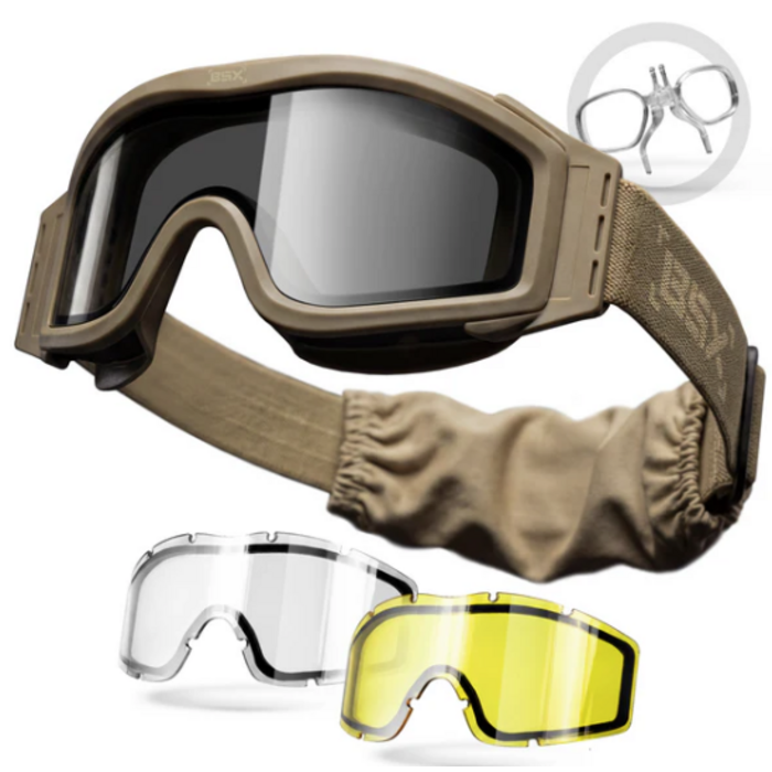 HK Army BSX - Tango Goggle - Tan - 3lenses