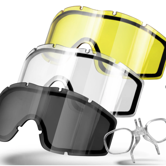HK Army BSX - Tango Goggle - Tan - 3lenses