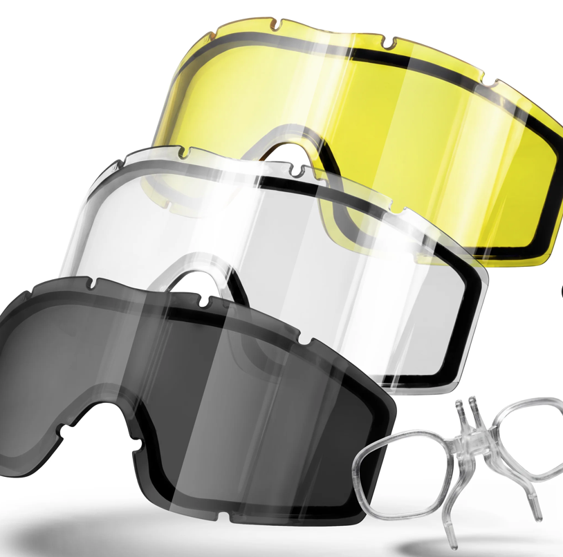 HK Army BSX - Tango Goggle - Tan - 3lenses