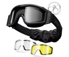 HK Army BSX - Tango Goggle - Black  - 3lenses