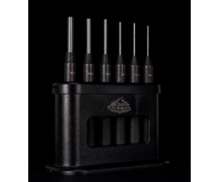 Gun Power Tool 6 Piece Pin Punch Set - Black