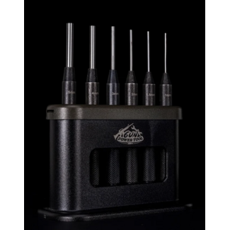 Gun Power Tool 6 Piece Pin Punch Set - Green