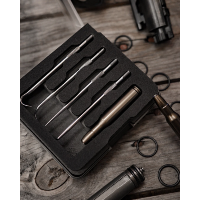 Gun Power Tool 5-Piece Multi-Pick Tool Kit - Black