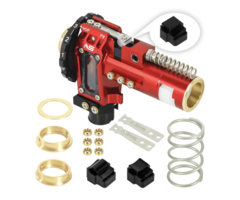 NexxSpeed CNC Aluminum Hopup Chamber Version 2 for M4 Airsoft AEG - Red
