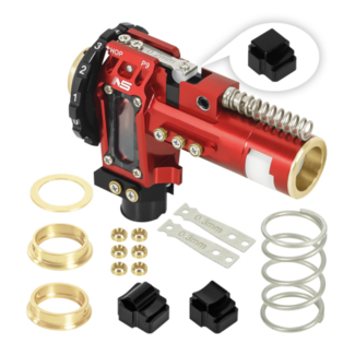 NexxSpeed CNC Aluminum Hopup Chamber Version 2 for M4 Airsoft AEG - Red