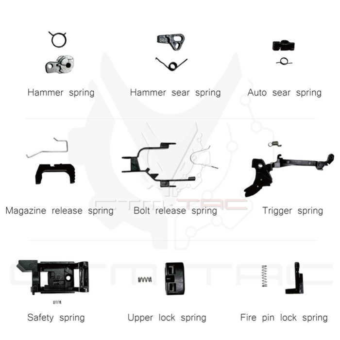 CTM Airsoft Spare Spring Package for AAP-01/C