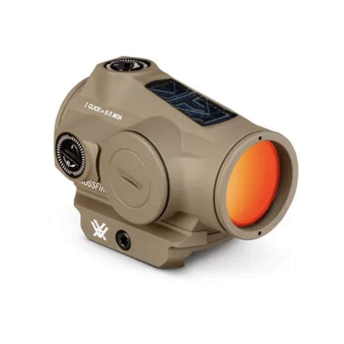 Vortex Optics CROSSFIRE® II SOLAR Red Dot - Tan/Red Dot