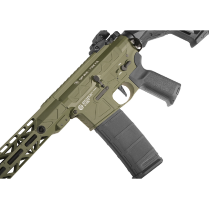 Delta Armory Freya R15 M-Lok 10" AEG with Warhead Motor & Aster II - Olive Green