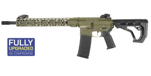 Delta Armory Freya R15 M-Lok 14" AEG with Warhead Motor & Aster II - Olive Green