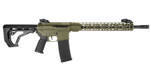 Delta Armory Freya R15 M-Lok 14" AEG with Warhead Motor & Aster II - Olive Green