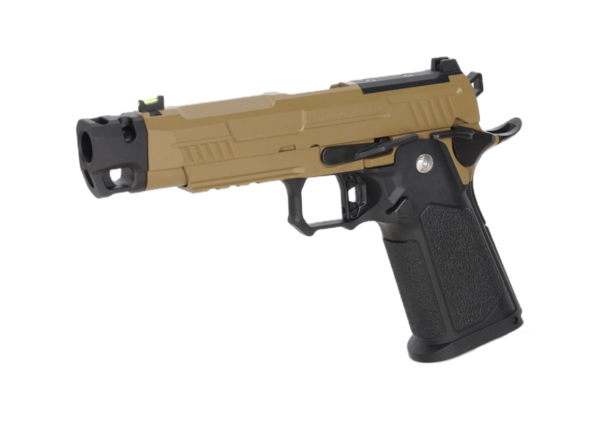 Arcturus Hi-Capa Vanguard 4.3" GBB (Optics Ready) Compensator - Half Tan