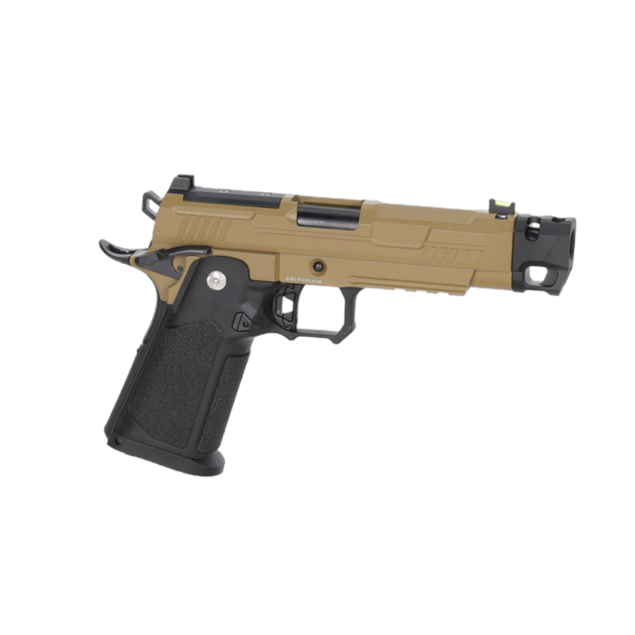 Arcturus Hi-Capa Vanguard 4.3" GBB (Optics Ready) Compensator - Half Tan