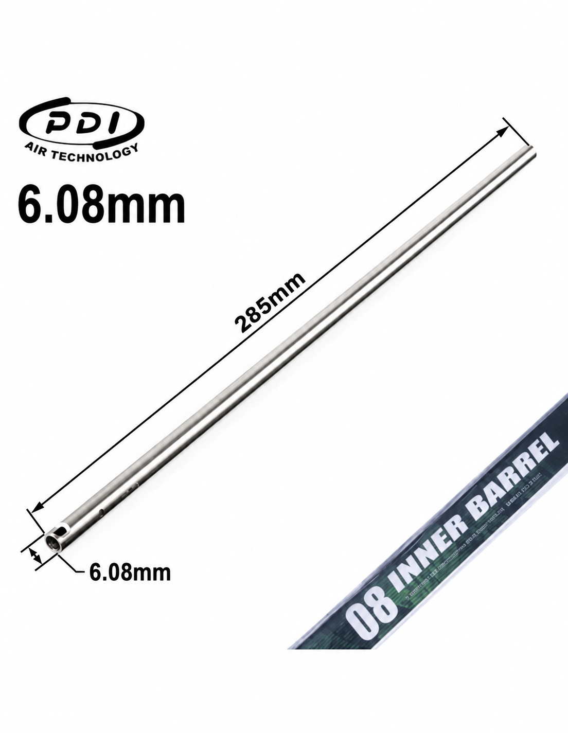 PDI 6.08 Precision Inner Barrel for AEG 285mm