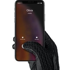 Mujjo Leather Crochet Touchscreen Gloves