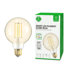 WOOX R5139 Smart WiFi LED Bulb G95 style E27 fitting