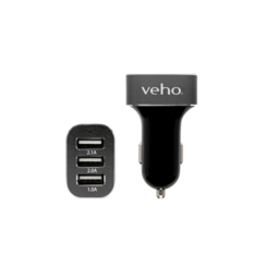 Veho Triple USB 5V 5.1A Car Charger | VAA-010