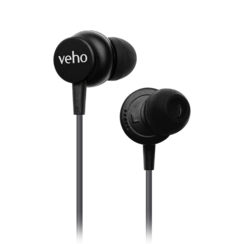 Veho Z3 earphones - grey | VEP-103-Z3-G