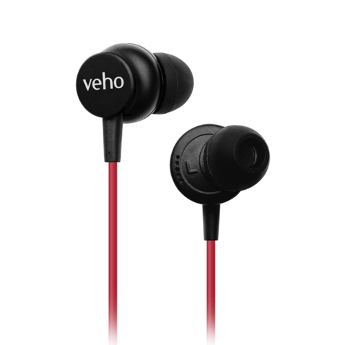 Veho Veho Z3 wired earphones with mic - Red