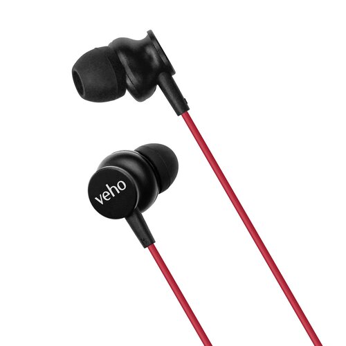 Veho Veho Z3 wired earphones with mic - Red