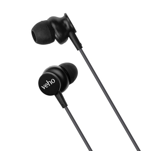 Veho Veho Z3 wired earphones with mic - Dark Grey