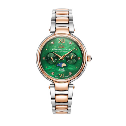 Christophe Duchamp Christophe Duchamp ETOILE - Silver/Rose Gold - Green