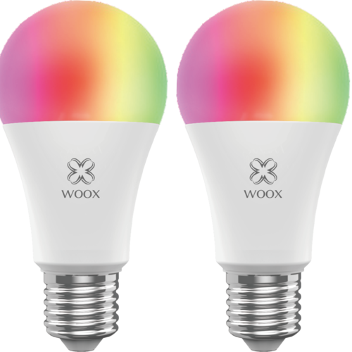 Woox Home WOOX R9074 2-Pack Smart WiFi E27 LED Bulb RGB+CCT