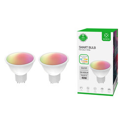 WOOX R9076 2-Pack Smart GU10 LED Spot RGB+CCT
