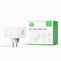 WOOX R6153 Smart Dual Plug EU 16A + energy monitor