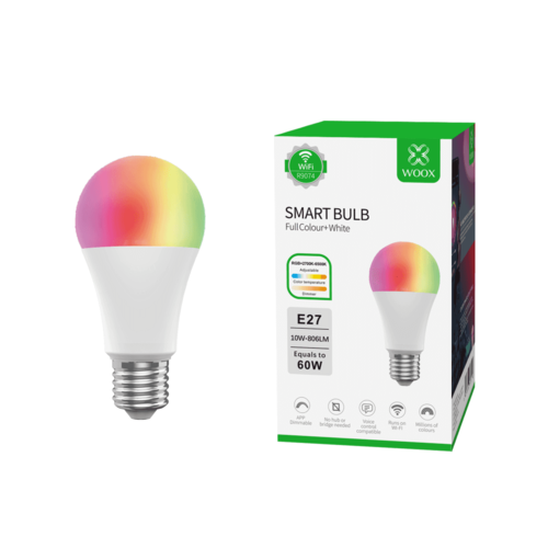 Woox Home WOOX R9074 2-Pack Smart WiFi E27 LED Bulb RGB+CCT