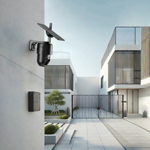 Woox Home WOOX R4250 Smart 4G Outdoor PTZ Camera with Solar panel kit