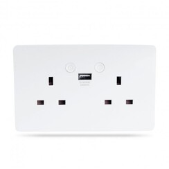 Woox R4053 smart indoor dual wall socket 13A UK power type